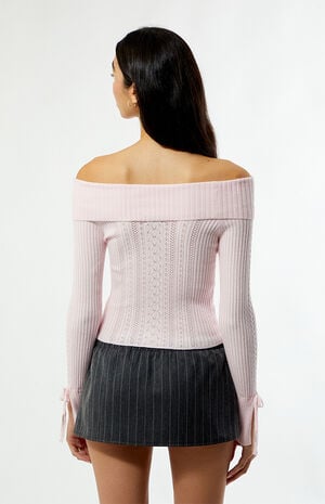 Ella Off-The-Shoulder Sweater image number 4