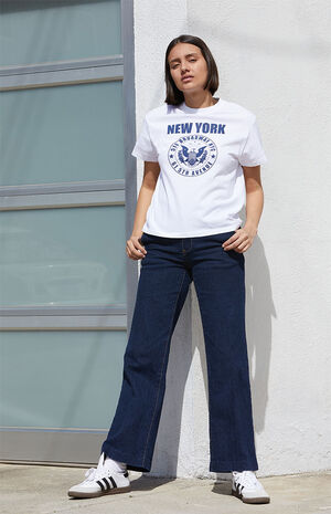 White Aleena New York Broadway T-Shirt image number 4