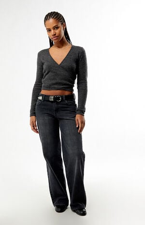 Faux Leather Round Metal Buckle Belt image number 2