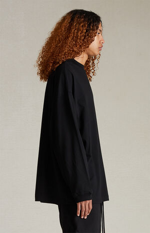 Jet Black Long Sleeve T-Shirt image number 3