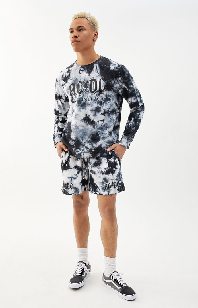 AC/DC Tie-Dyed Sweat Shorts