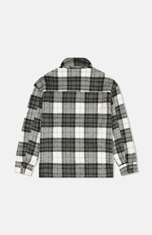 Chocolate Button Front Flannel Jacket image number 2