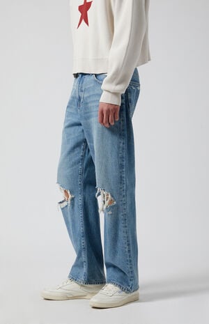 Dylan Baggy Jeans Ripped Medium Blue image number 3