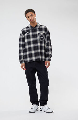 By PacSun Shadow Plaid Shacket image number 4