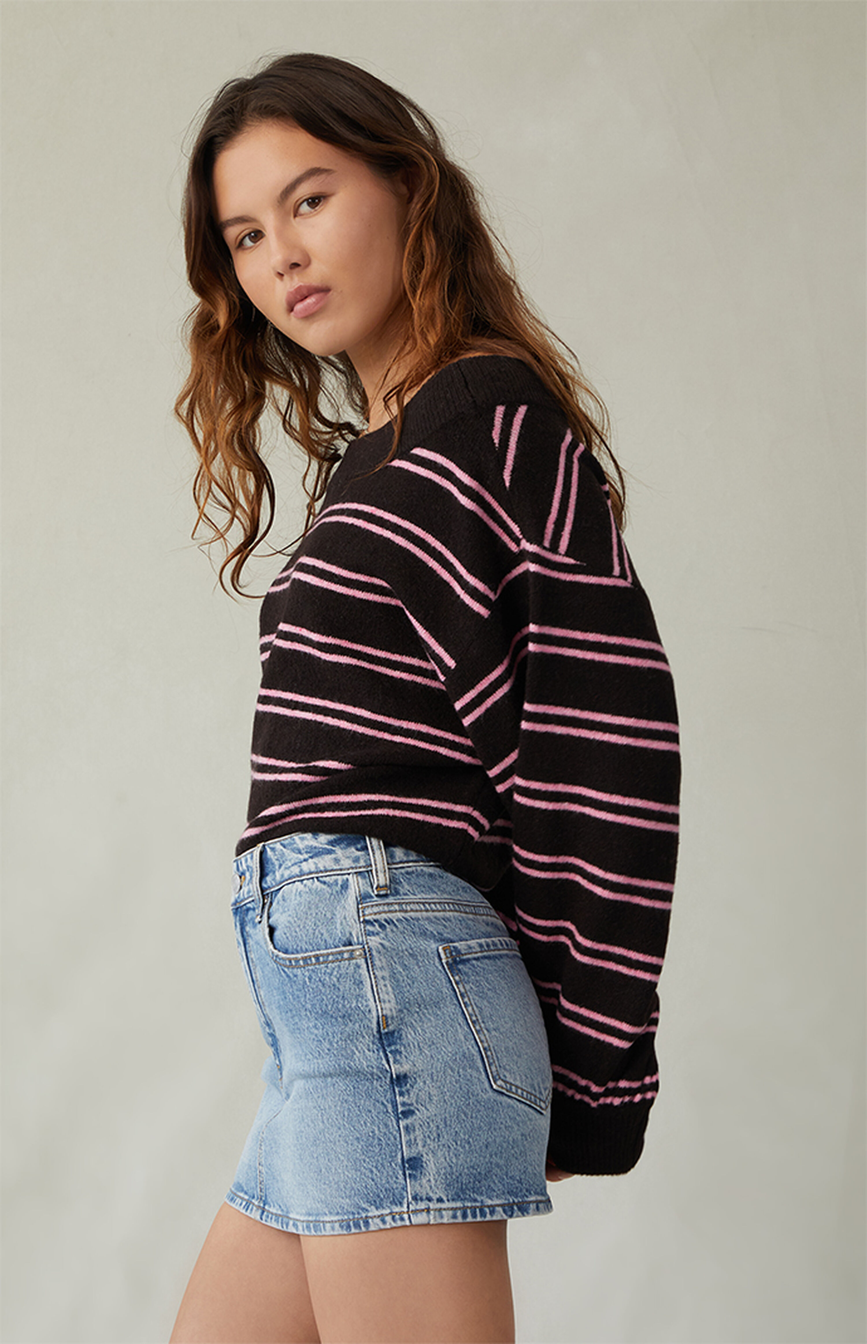 PacSun Light Blue Stretch Mid Rise Denim Mini Skirt PacSun