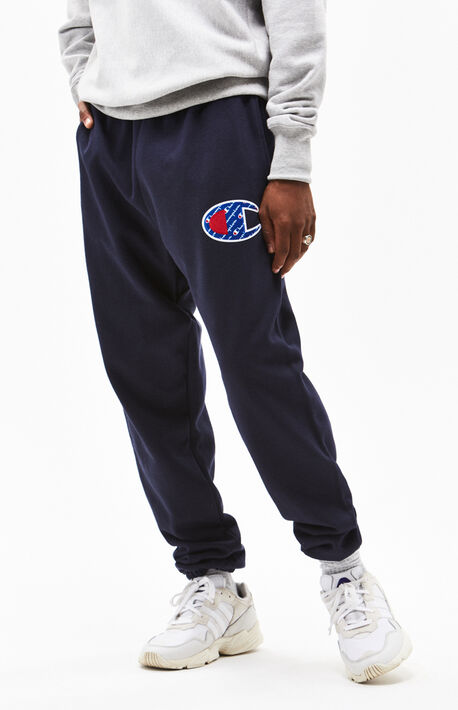 champion reverse weave sublimated c sweatpants