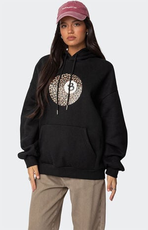 Leopard 8 Oversized Hoodie image number 3