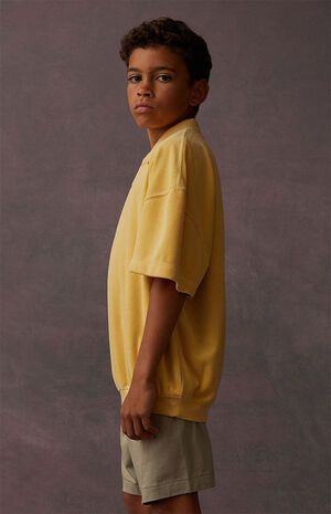 Light Tuscan Terry Cloth Short Sleeve Polo Shirt image number 3