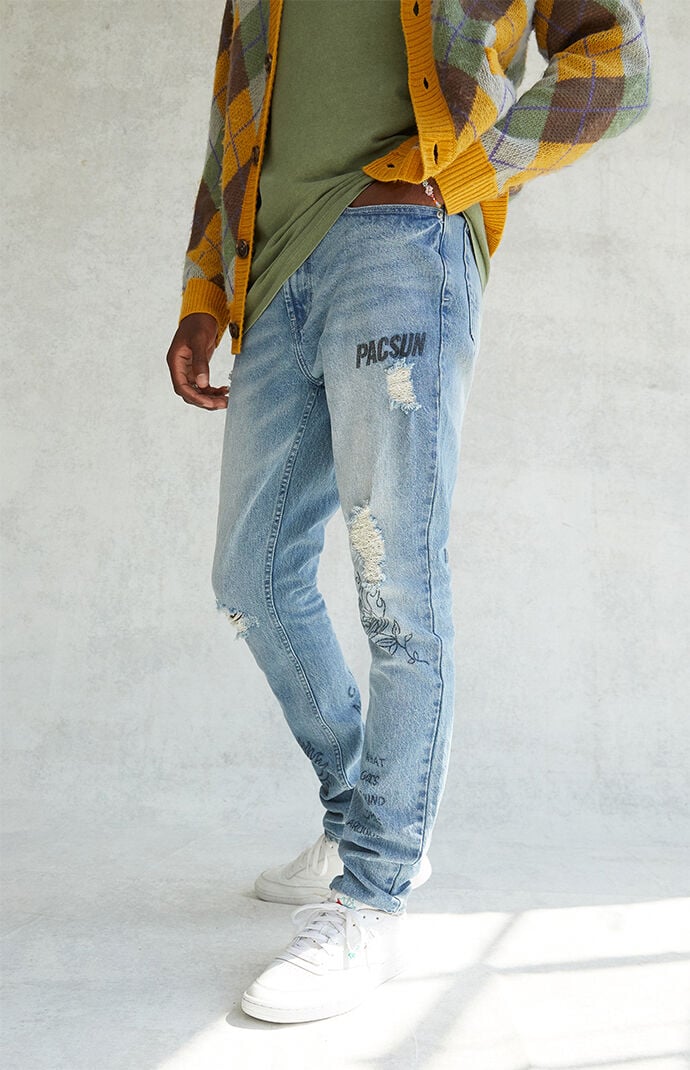 PacSun Stacked Skinny Jeans PacSun