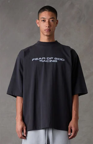 Vintage Black Paneled Modern T-Shirt image number 2