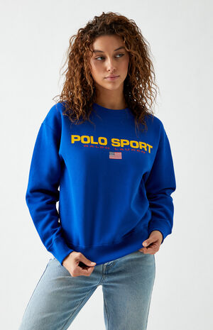 Polo Ralph Lauren Blue Polo Sport Crew Neck Sweatshirt | PacSun