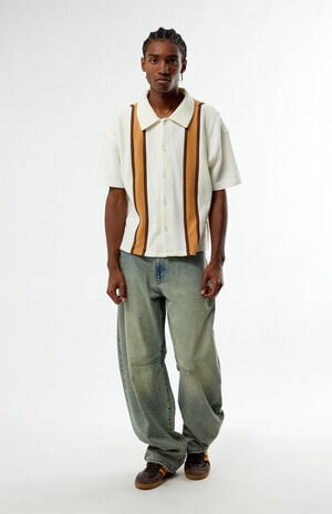 Cream Sloan Textured Camp Shirt image number 2