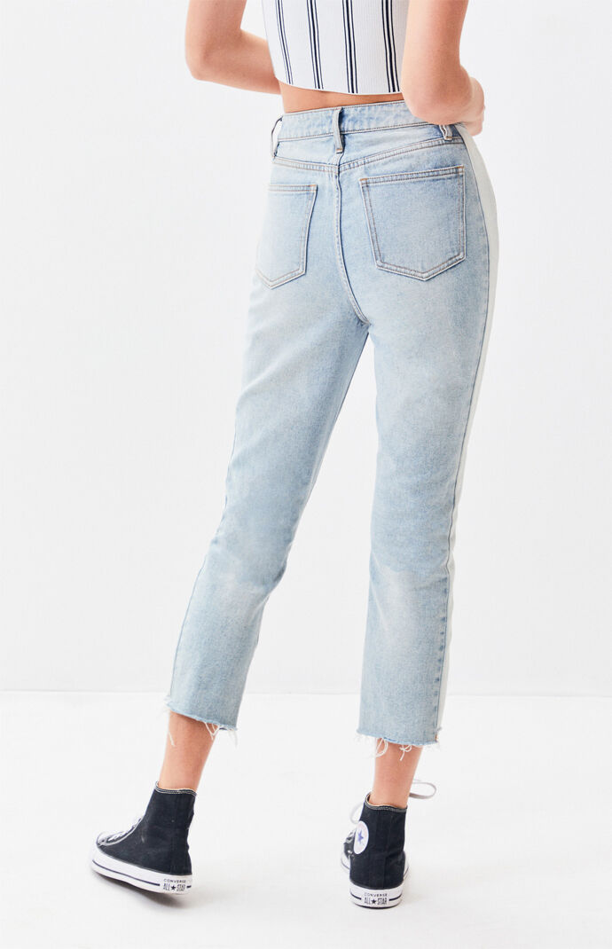 pacsun striped mom jeans