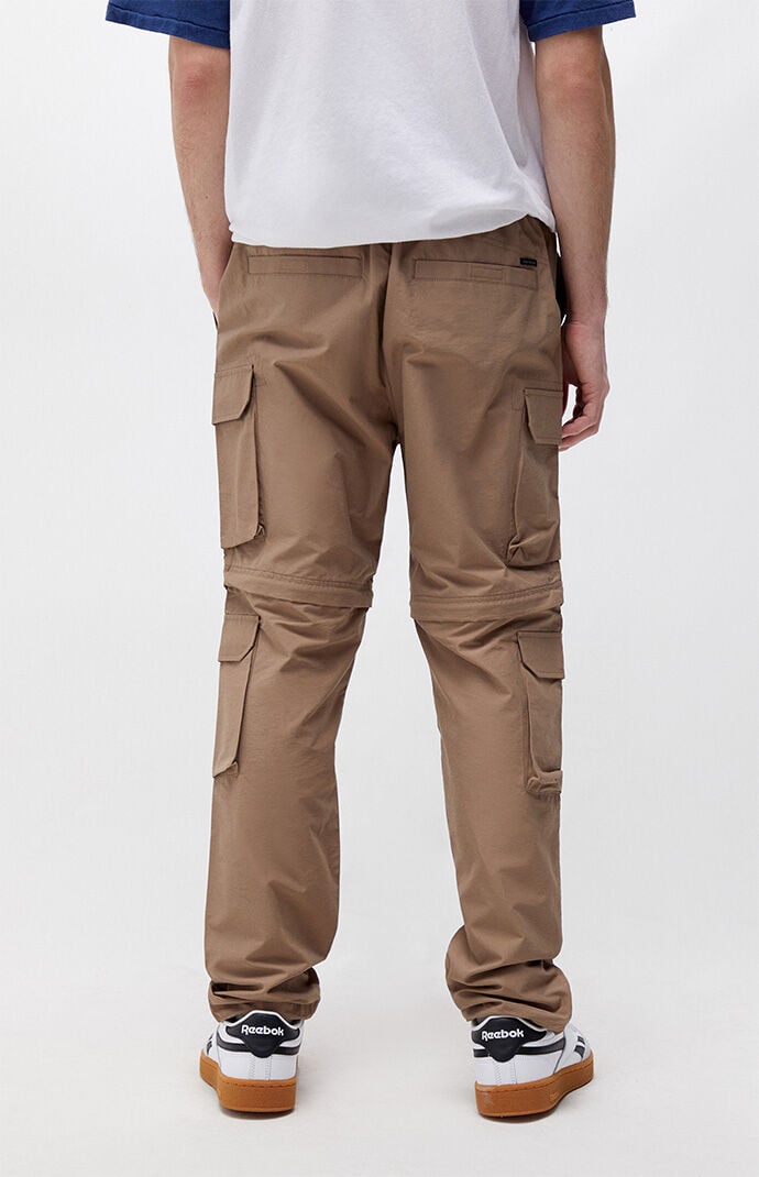 PacSun Brown Zip Off Nylon Pants | PacSun