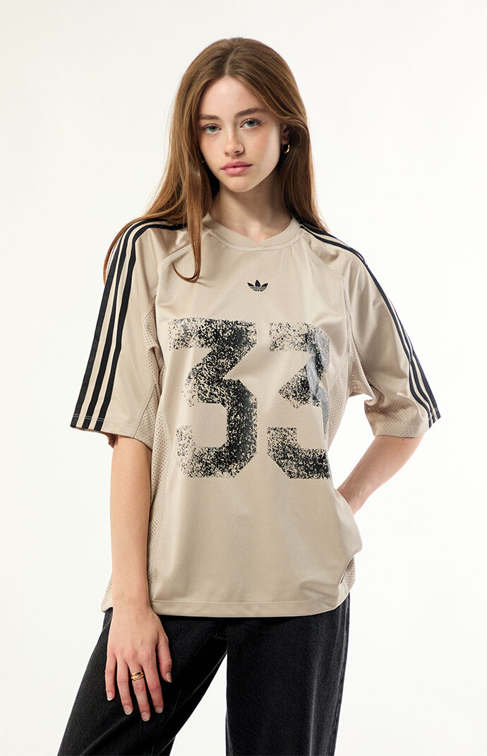 adidas Beige 33 Short Sleeve Jersey