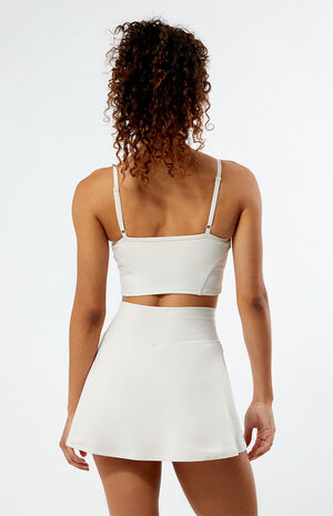 PAC WHISPER Active Ivory Crossover Front Mini Skirt image number 4