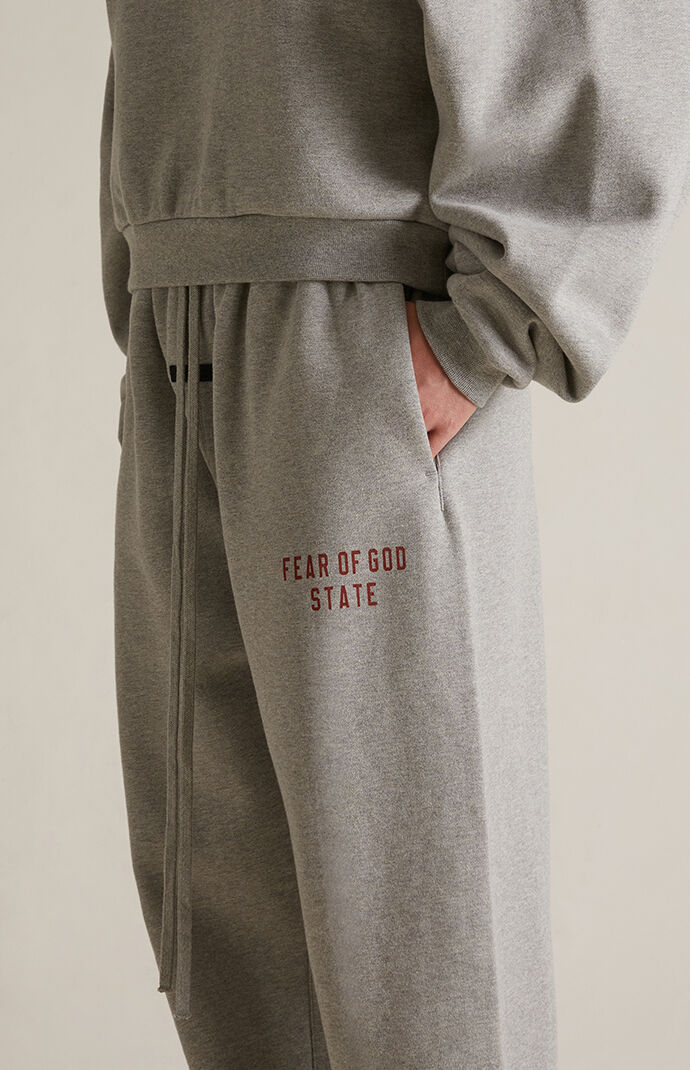【FOG Essentials】Women's Dark Heather Oatmeal Sweatpants Fear of God Essentials Women's Dark Heather Oatmeal