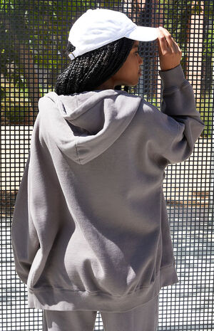 Gray Full Zip Hoodie image number 4