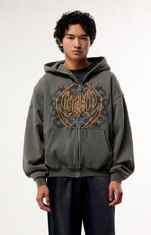 x Pacsun Night Star Zip Up Hoodie image number 1