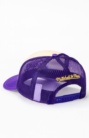LA Lakers Vintage Block Trucker Hat image number 3