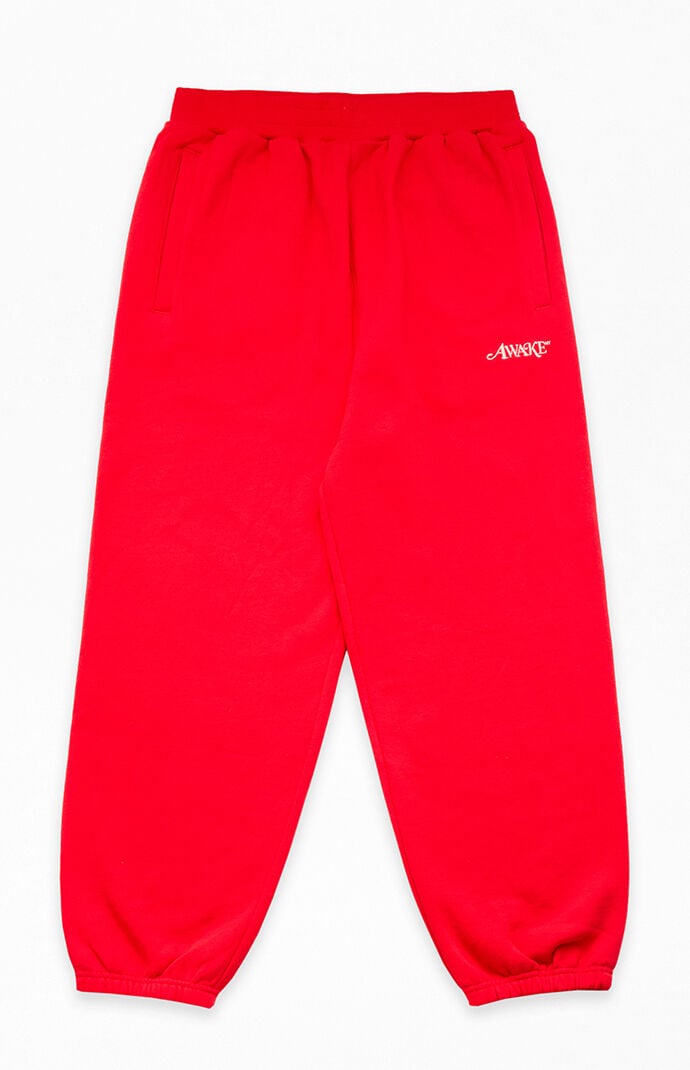 Awake NY Red Classic Logo Sweatpants