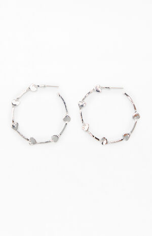 Heart Jumbo Hoop Earrings image number 2