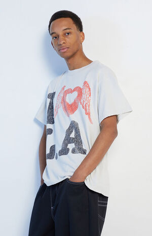 I Heart LA Vintage Oversized T-Shirt image number 2