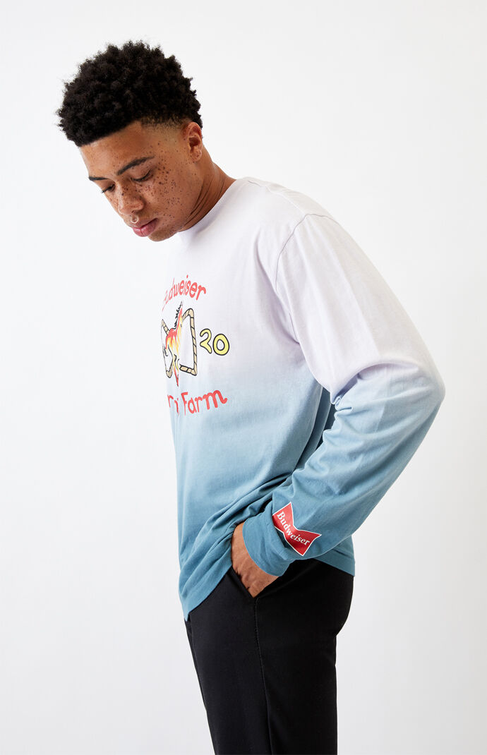 By PacSun Dip-Dyed Grant's Farm Long Sleeve T-Shirt
