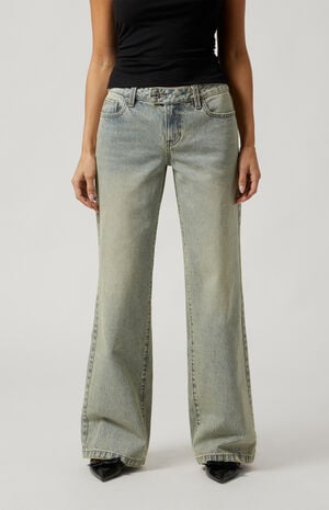 Casey Low Rise Baggy Jeans Acid Wash Tinted image number 2