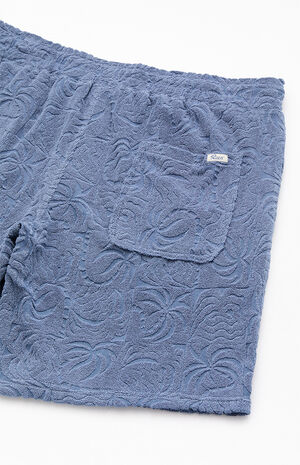 Palms Down Exotica 8" Terry Jacquard Shorts image number 4