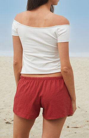 White Bonnie 44 Off-The-Shoulder Crop Top image number 4