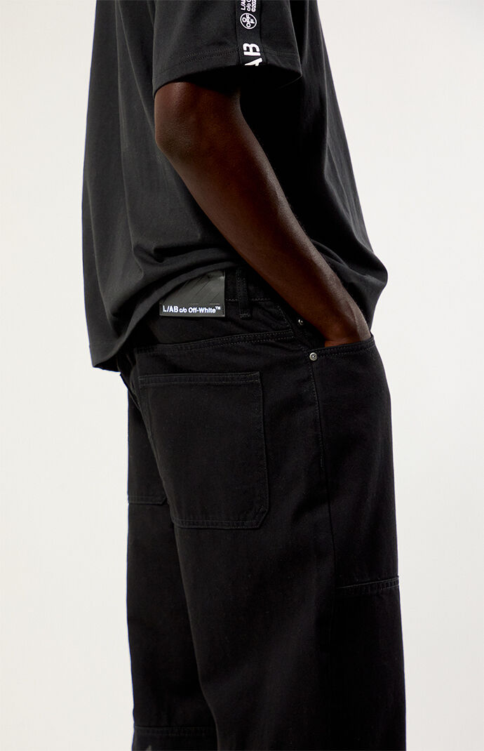 L/AB c/o Off-White Diagonal Carpenter Jeans