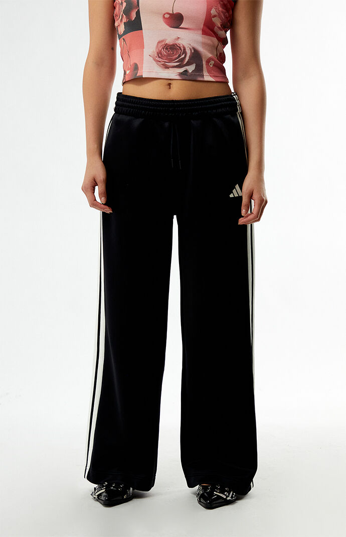 adidas Black Stadium 3 Stripes Track Pants | Pacsun