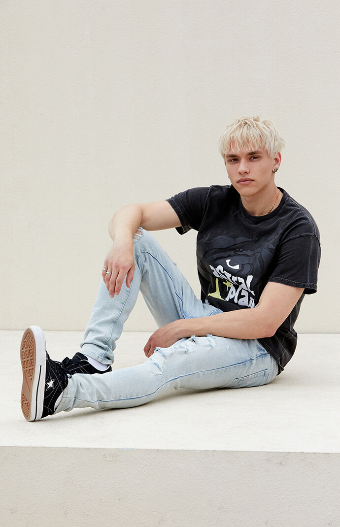 PacSun Eco Comfort Stretch Indigo Stacked Skinny Jeans