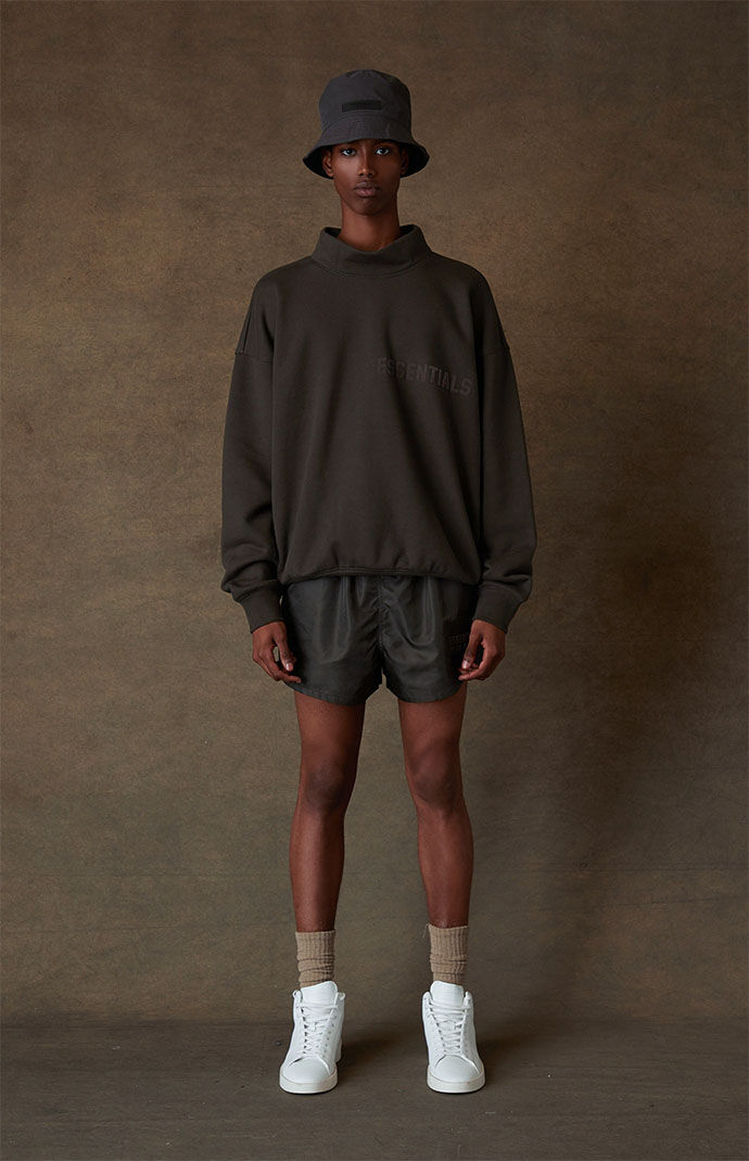 Black mock neck sales sweatshirt