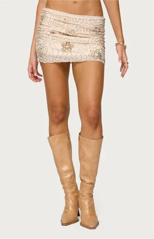 Astrid Beaded Mini Skirt image number 1