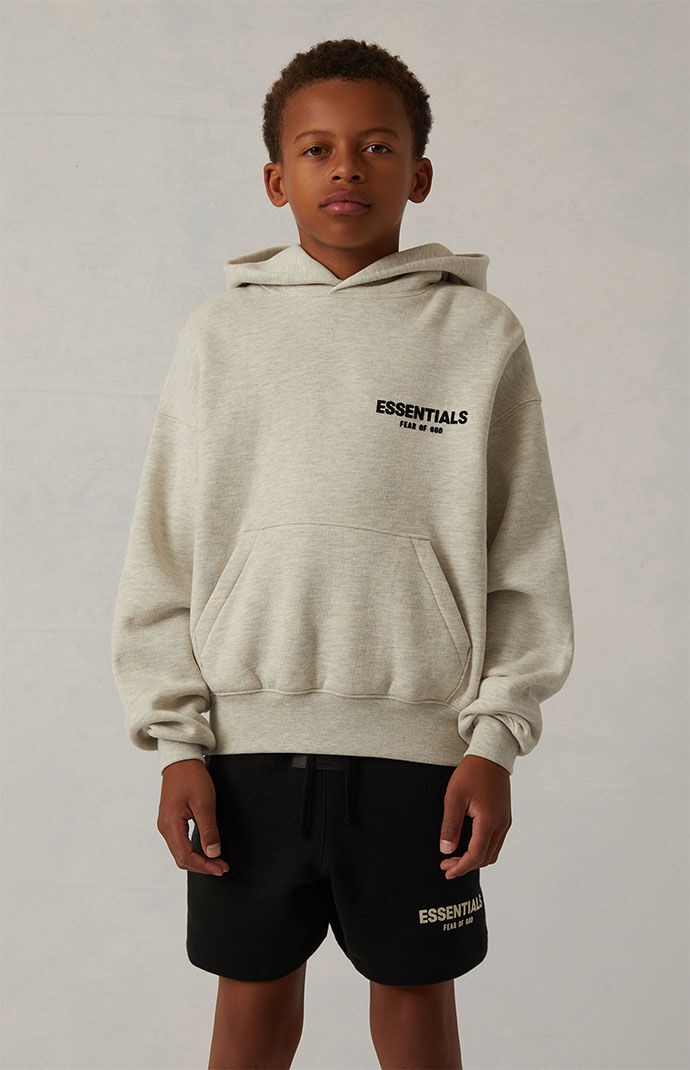 Kids Fear of God Light Oatmeal Hoodie PacSun