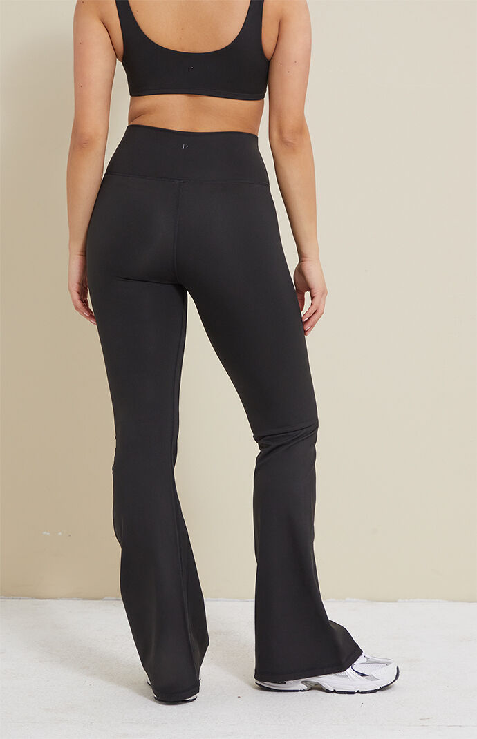 PAC 1980 PAC WHISPER Active Black Franchise Flare Yoga Pants