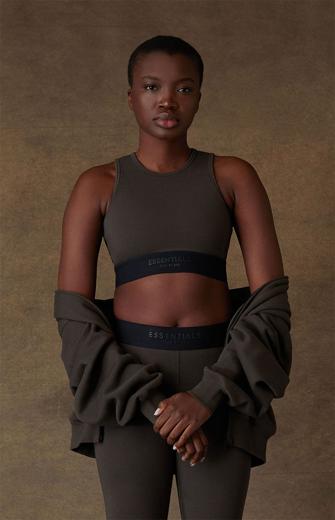 ブラジャー FEAR OF GOD SS25 SOFT RIB SPORT TANK (192SP257691FW T) Fear of God Essentials Rib Crop Tank Top | Nordstrom