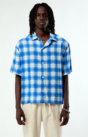 Blue Plaid Nathan Short Sleeve Shirt image number 2