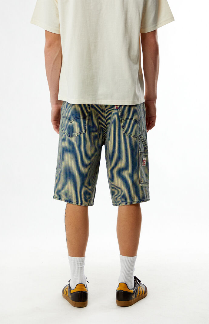 Levi's Striped 568 Loose Fit Denim Carpenter Shorts | PacSun