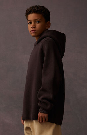 Plum Knit Hoodie image number 3