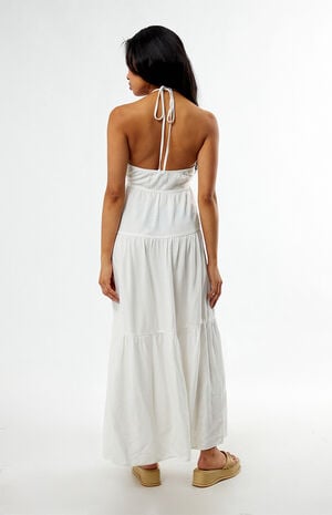 Keyhole Halter Midi Dress image number 5