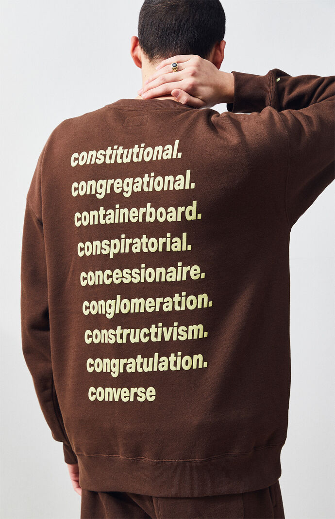 converse crew neck sweatshirt