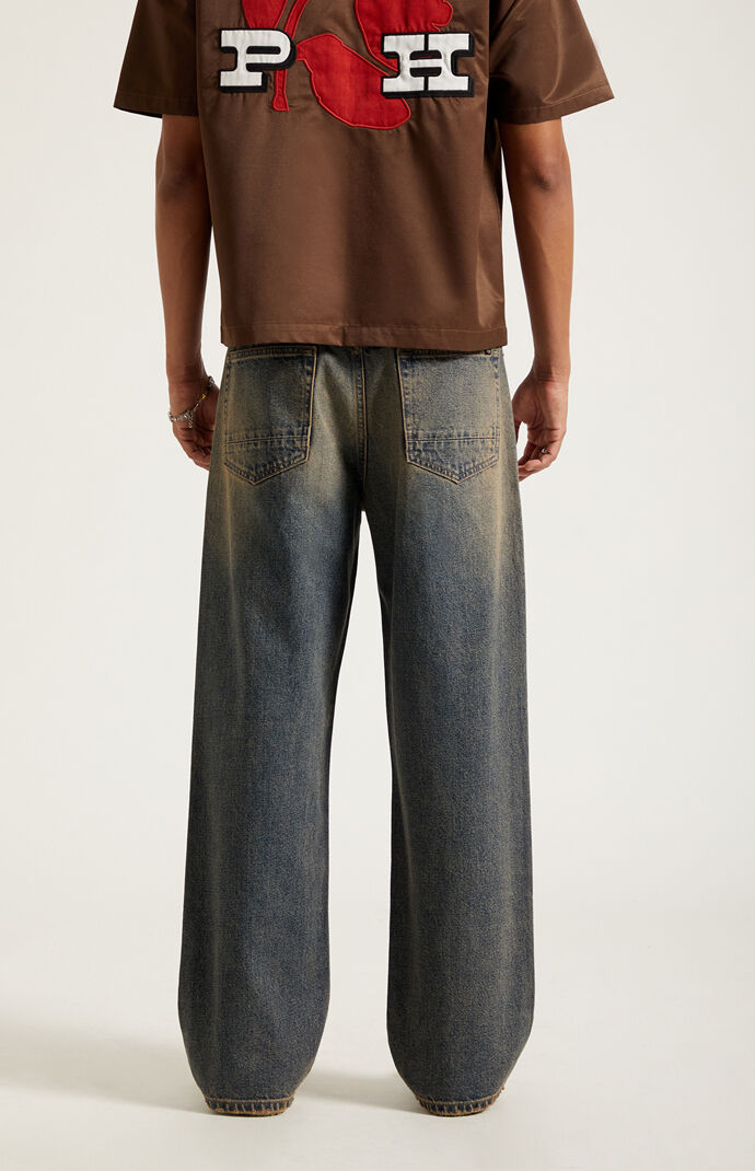 Pacsun Dylan Baggy Jeans Dark Blue Tinted