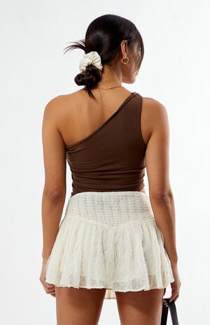 Lace Up Boho Mini Skirt image number 4