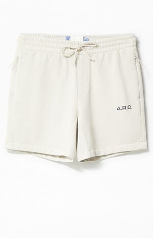Cream Vintage Wash Heavyweight Fleece Sweat Shorts