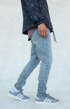 Gray Stacked Skinny Jeans Gray Stacked Skinny Jeans image number null