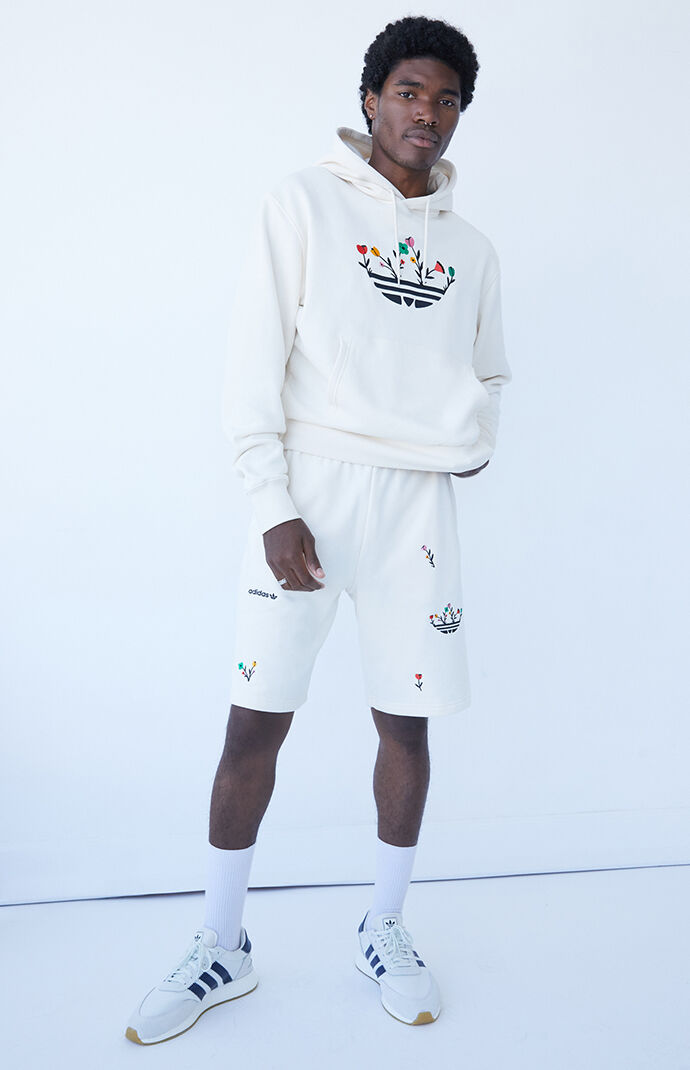 Organic Floral Trefoil Hoodie