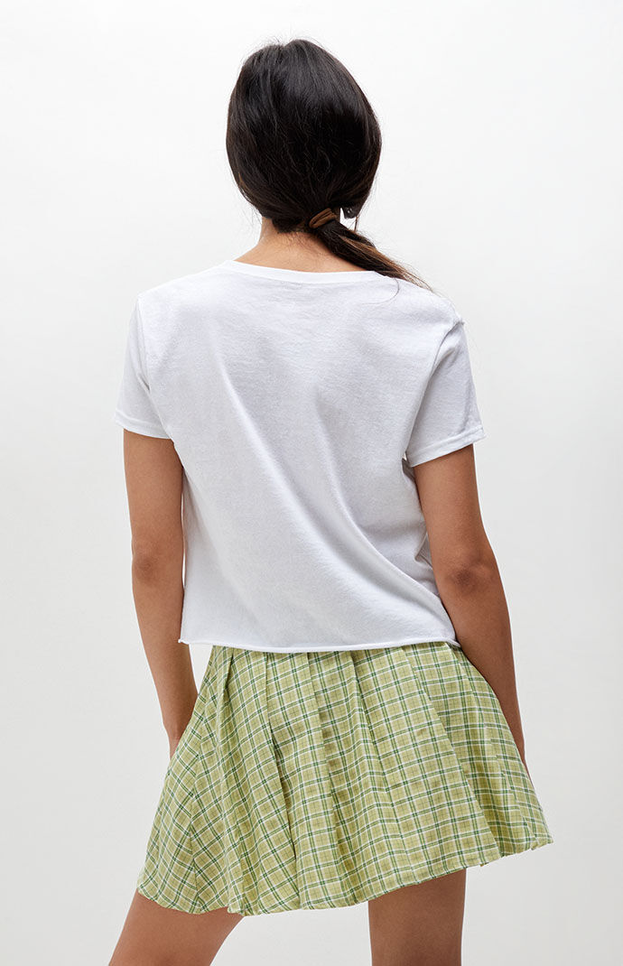 Daisy Street Green Plaid Emily Mini Skirt PacSun